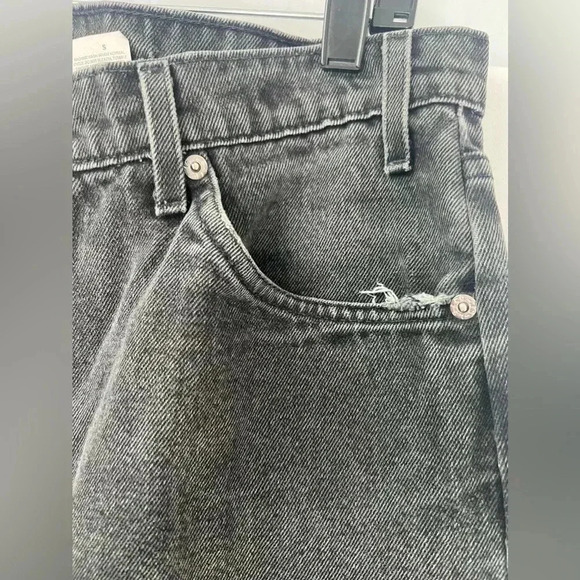 VITG 90’s LEVIS ORANGE TAB 505 JEANS BLACK REGULAR FIT STRAIGHT LEG Sz 36X34  34 - Picture 2 of 16